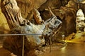 The Ã¢â¬ÅlocomotiveÃ¢â¬Â stalactite geological attraction in cave Baradla in Aggtelek, Hungary